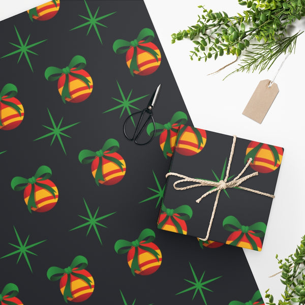 Red, Black and Green Power Wrapping Paper