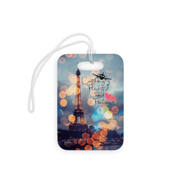 Catching Flights  and Feelings Eiffel Luggage Tags