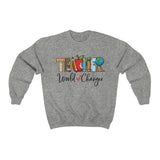 Teacher World Changer Unisex Heavy Blend™ Crewneck Sweatshirt