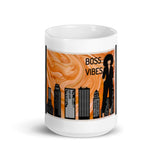 Boss Vibes White glossy mug